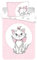 JFabrics Disney Aristogats - Juego de edredón y almohada para cuna de bebé, color rosa claro, juego de ropa de cama para niñas pequeñas, con increíble gato Marie