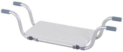 Sedile per Vasca in Lega di Alluminio e Plastica, Sgabello per Vasca da Bagno Larghezza Regolabile 73-83 * 22 * 18cm, Max. Carico 150kg