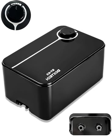 Aquarium Ultra-Quiet Air Pump - Adjustable Fish Tank Aerator with Dual Outlet Pump, 8w 8L/min Oxygen Pump for 20-600 Gallon Tank (Only Air Pump)