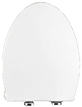Samnuerly Asiento Inodoro Universal Tapa Inodoro Empotrada Tapa Blanca PP Antibacteriana B(C)