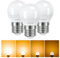 Linkind Dimmable E27 Screw LED Bulbs, 4.2W G45/P45 Golf Ball Mini Bulbs, 2700K Warm White, 40W Equivalent, 470lm, AC 220-240V,Pack of 3