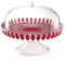 Guzzini 12580065 Porta Tartas con Campana, Plástico, Rojo