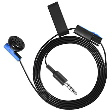 Yctze 3.5mm Wired Gaming Earphone Headset with Mic, Compatible For 4 PS4 Controller, Mono On-Ear, For Controller Extension