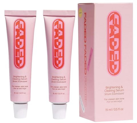 Faded Brightening and Cleansing Serum, Aufhellendes und Reinigendes Serum für Dunkle Flecken und Verfärbungen, Reduziert Verfärbungen, Post-Blemish Marks, Narben und Flecken