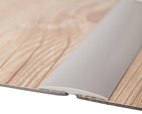 POHOVE 2M PVC Floor Transition Strip,Laminate Flooring Carpet Trim Strip Self Adhesive Laminate Floor Door Strip Floor Door Divider Strip,Floor Joining Strip,Tile to Laminate Transition Strip