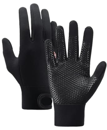 INIULLUV Kletterhandschuhe 2 Paar Winter-Radsport-Alle-Finger-wasserdichte warme Handschuhe for Damen und Herren, Bergsteigerhandschuhe Für Abseilen, Bergsteigen(M)