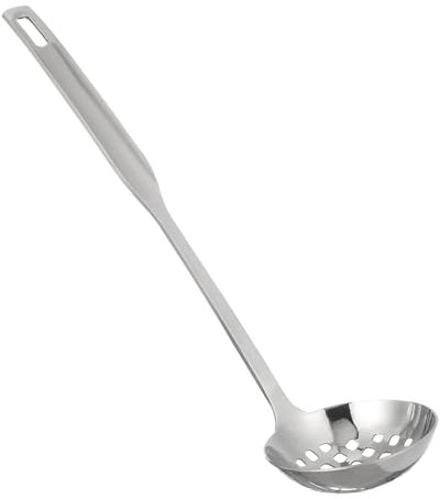 Cabilock Cuchara Espumadera Inoxidable Para Sarten Ranurada 304 Acero Colador Para Olla Caliente