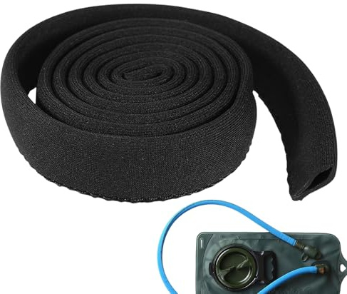 Quzente Manicotto per sacca idrica, copertura per tubo dell'acqua in gomma, copertura termica per la maggior parte dei tubi standard per sacchetti d'acqua