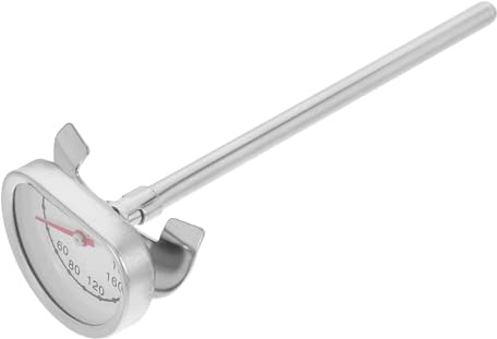 TOYANDONA Termometro Per Friggere a Sonda in Acciaio 304 Con Supporto, Termometro Per Olio Ad Alta Temperatura Per Cucina Domestica e Professionale, Lettura Istantanea Per Carne, Barbecue e Dolci