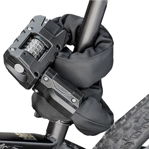 Fahrradschloss – robustes Anti-Diebstahl-Kabelschloss, 91 cm Stahlkette, Fahrradsicherheitsvorrichtung, flexibler beschichteter Draht, für Berg, Stadt, Straße, Reisen, Outdoor, Schule, Lenker, Tür
