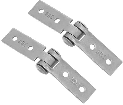 HEALEEP Bisagra de Ventana Plegable 2 Piezas Acero Inoxidable 304 con 4 Orificios y Tornillos para Reemplazo sin Marco Herrajes para Ventanas Abatibles