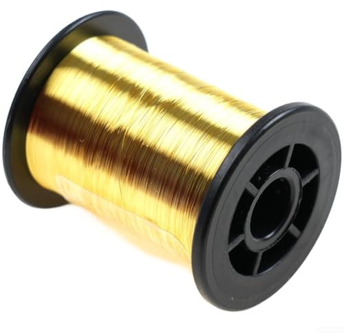 Filo di rame placcato fine, diametro 0,1 mm, per mosche e artigianato, 60 metri per rotolo, materiale del corpo con dodici tonalità vivaci tra cui oro, nero, argento, blu, verde oliva, rosso, viola