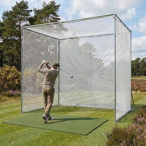 FORB Golf Impact Netting Panels - Variety of Archery Grade Netting Panels for Golf Practice | Premium Grade Netting for Your Golf Driving or Practice Net - [NET ONLY] (White, 10ft x 10ft)