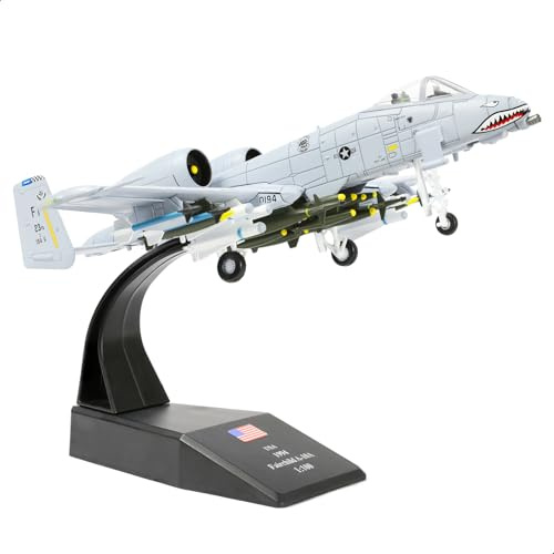 NUOTIE 1/100 A-10 attack förbyggt formgjuten metall flygplan modellkit Thunderbolt II (Warthog) VX-23 kopia militär för visning samling eller gåva