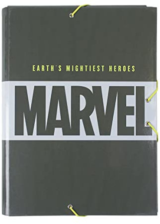 CERDÁ LIFE'S LITTLE MOMENTS - Carpeta Escolar Niño de Marvel con 3 Solapas Flexibles, Cierre con Gomas Elásticas y Tapa Dura Idónea para Documentos A4 - Licencia Oficial