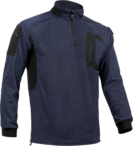 ACE Schakal Activewear-tröja - utomhuströja för sport, löpning, cykling, vandring, vandring och bergsklättring - Navy - S