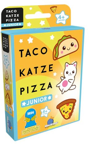 Blue Orange, Taco Katze Pizza Junior, Kinderspiel, Kartenspiel, nominiert zum Kinderspiel des Jahres 2024, 2-6 Spieler, Ab 4+ Jahren, 5 Minuten, Deutsch
