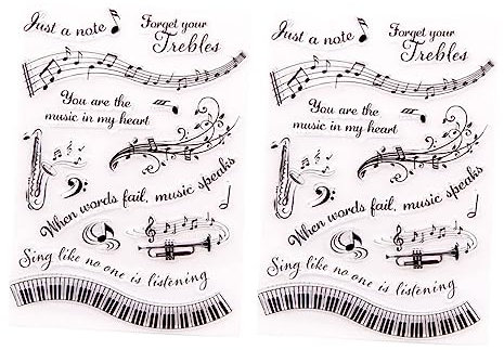 NUOBESTY 2 Stk Siegel Scrapbook-Prägestempel Basteln Sie Scrapbooking-Briefmarken hochzeitsdeko Scrapbooking-Stempel selber machen klare Gummistempel Jahrgang Sammelalbum Anmerkungen Konto