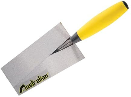 La zappa Truelle de maçon à pointe carrée en acier trempé avec poignée antidérapante (160 mm)