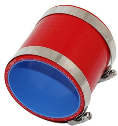 Ablaufschlauch Auto-Ladeluftkühler, Turbo-Ansaugrohr-Kupplung, Silikonschlauch, gerader Anschluss, rot, Länge 76 mm Wasserpumpe(Color:ID 22MM)