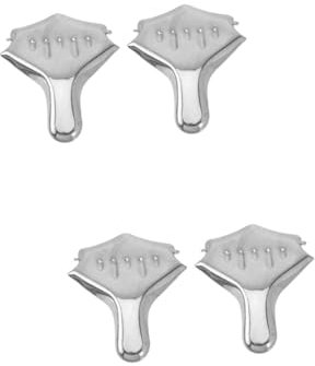 Amosfun 4 Pièces Presse-agrumes extracteur de jus lemon squeezer juicer mini jus d'orange citron hachoir à viande pince à fruits gadget de cuisine à domicile Acier inoxydable Silver