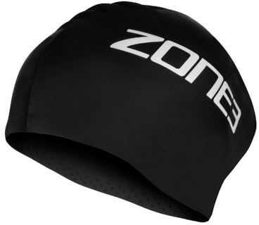 ZONE3 Long Hair Swim Cap SA24LHCAP101 - Black