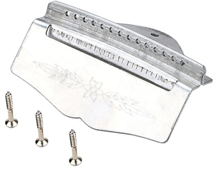 Vaguelly 14 String Mandolin Tailpiece Metal Bridge Silver Mandolin String Part Easy to Install Designed to Improve Volume Traditional Folk Instrument Accessories