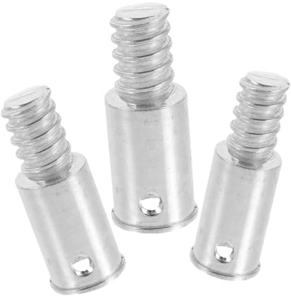 DEARMAMY 3pcs Broom Handle Threaded Adapter Set Compatible 19mm 22mm 25mm Poles Sturdy Aluminum Alloy Connector for Home and Commercial Use