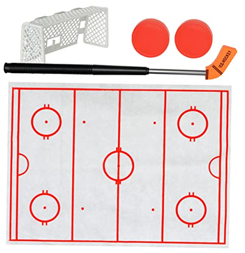 JOINPAYA Tisch-eishockeyspielzeug mit Hockeyschlägern Pucks Zubehör für Indoor-Spiele