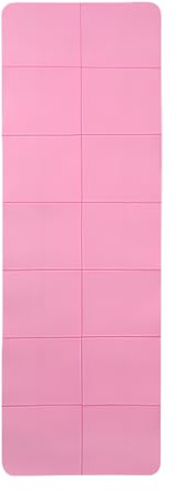 Faltbare Yogamatte - Tragbare Übungsmatte mit Bequemem Rutschfestem Polster, Yoga, Pilates, Dehnen, Reise, Perfekt für Frauen, Zuhause, Fitnessstudio, Mittagsschlaf oder Ruhe, Hellblau 72 Zoll
