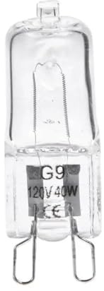 Ampoule halogène blanche chaude Portable G9 110-130V 220-240V 40W, lampe Globe 2600K, lampes d'éclairage de four, perles insérées(220 to 240V)