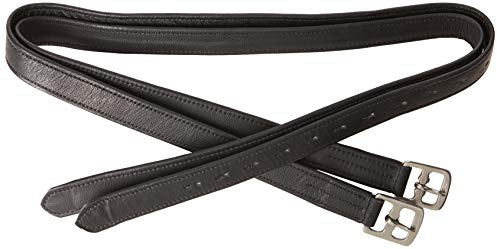 Cwell Equine Neue weiche Steigbügelriemen schwarz Größen wählbar (121,9 cm)