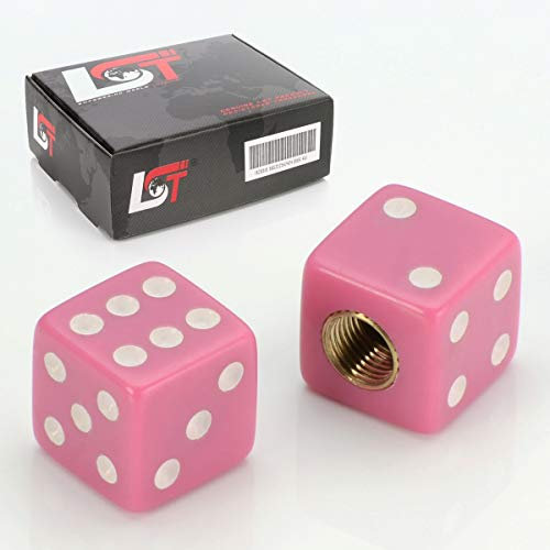 LST 2x VENTILKAPPE REIFENVENTIL VENTIL KAPPE WÜRFEL PINK PKW LKW MOTORRAD QUAD