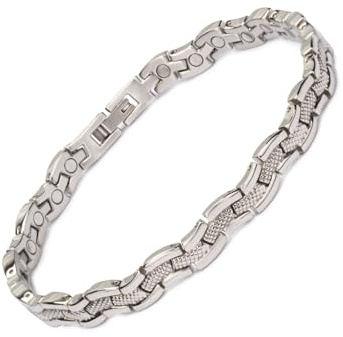 Magnettherapie-Fußkettchen für Damen, Schmerzlinderung bei Arthritis, mit 29 Magneten (Fußkettchen/großes Armband