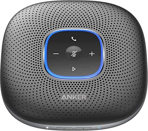Anker Soundcore PowerConf A3301G11 USB-Konferenzlautsprecher, Audio 2.0 (3,5 mm Klinke), USB-C, Schwarz, 1 Stück Einheitsgröße