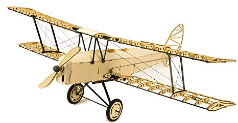 Viloga 3D Puzzles for Adults: DIY Tiger Moth Bi-Plane Wooden Models, Laser Cut Balsa Wood Airplane Kits for Home Decor