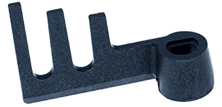 vhbw Knethaken kompatibel mit Panasonic SD257, SD-RD250, SD-ZB2502 Brotbackautomat - Rührhaken, Dreizack, 6,7 x 4,2 cm, Aluminiumlegierung, Schwarz