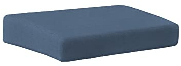 chilly pilley Gartenkissen für Polyrattan Möbel Gartenstuhlauflagen Hochlehner Sitzpolster Sitzkissen Gartenstuhl Waschbar Abnehmbar mit Reißverschluss (Sitz 80x80x10 blau)