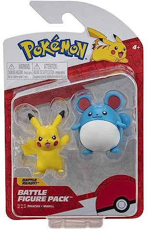 Pokémon Personaggi 5 cm Pikachu & Marill – Giochi Nuovo 2023 – Figurine Action Figure - Licenza Ufficiale Giocattoli