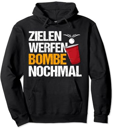 Beerpong Herren Bier Pong Bierpong Pullover Hoodie
