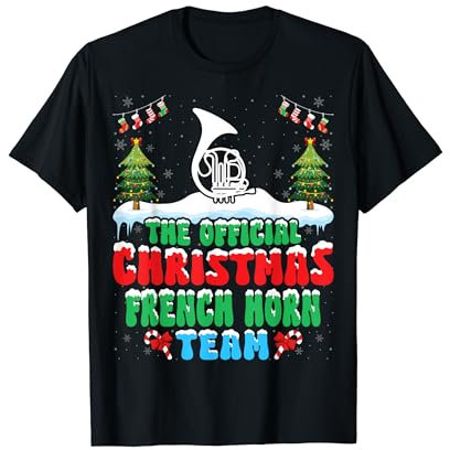Christmas French Horn Team - Hornist French Horn Player Xmas T-Shirt