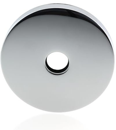 CChiai Übergroßer Duscharm Flansch Gebürstet 4 Zoll Ersatz Duschkopf Abdeckplatte Wand Edelstahl Abdeckung für alle Duschkopfarme, Silber-Finish
