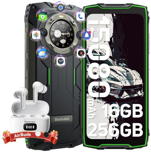 Blackview BV9300Pro Telephone Portable Incassable Double Écran,Android 13 Smartphone Incassable 16Go+256Go/TF 1To,15080mAh/33W, 6.7''FHD+/120Hz, 64MP+32MP/NFC/GPS/8-Core/Fingerprint Téléphone Débloqué
