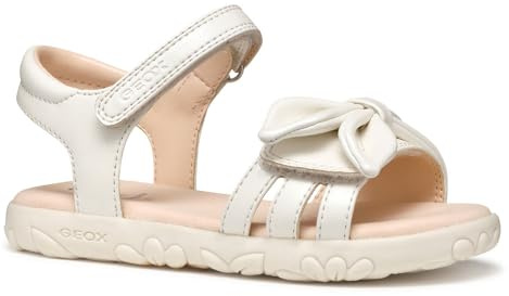 Geox J SANDAL HAITI GIRL, Sandale fille, White,