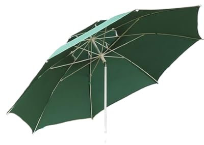 DGSYUAN Sonnenschirm Im Freien Terrassenschirm, Marktschirm, Tischschirm Im Freien Für Den Garten, Rasen, Ohne Sockel Gartenschirm(Grün)