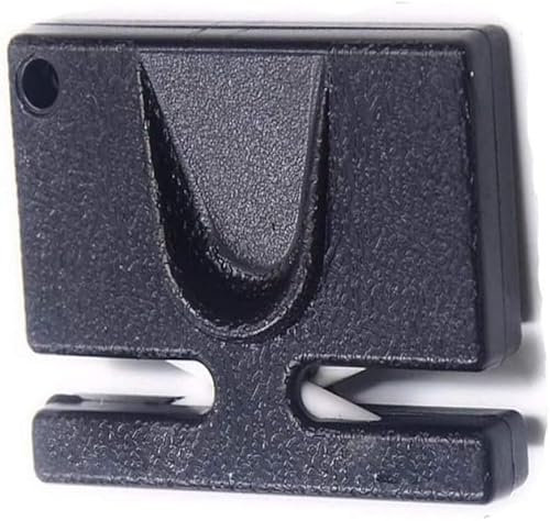 Affilacoltelli, Affilacoltelli tascabile multifunzione for uso domestico, mini utensile da cucina, pietra for affilatura rapida in 2 fasi, nero