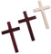 QEXUJOW Cruces y crucifijos de pared,3 piezas de cruz de madera montada en la pared, decoración religiosa para el hogar, decoración de pared para la entrada, la oficina y la sala de estar