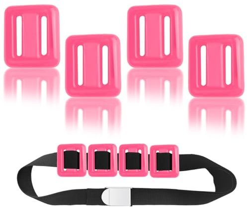 GSYUWIH 4 Stück Tauchgewichtsgürtel, Nylon-beschichteter Tauchgewichtblock, 0,5 kg Tauchgewichte, Freitauch-Gewichte, Gürtel mit Metallblockschnalle für Freitauchen, Speerfischen
