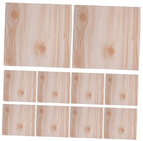 NUOBESTY 10piezas Pintado Adhesivo De Madera Realistas Fácil De Aplicar y Duradero Para Sala De Estar Cocina Bricolaje Decoración De Pared