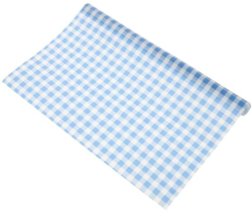 GANAZONO Beeswax Food Wrap Roll Blue Checkered Reusable Waxed Wrap Paper for Food Freshness Preservation Eco-friendly Kitchen Storage